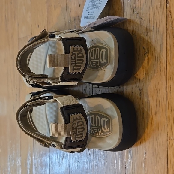 NIP Hey Dude Carson Sandle Sport Mode Tan / Brown Men's Size 10 40712-22M - Picture 4 of 7